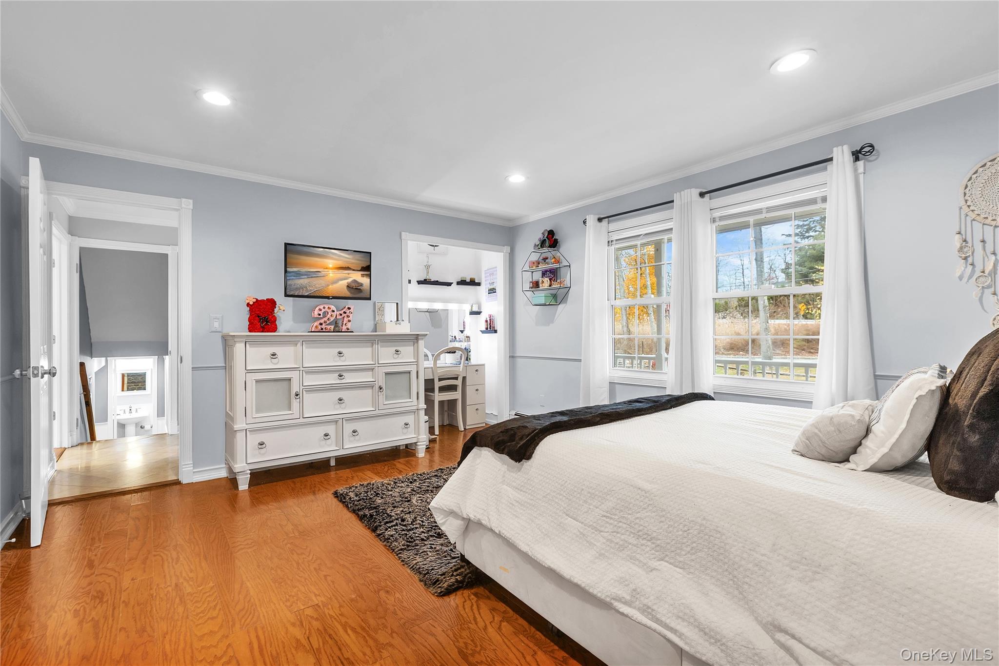 297 Church Road Putnam Valley, NY 10579 - Photo 15 of 42 a bedroom with a bed and a view of kitchen