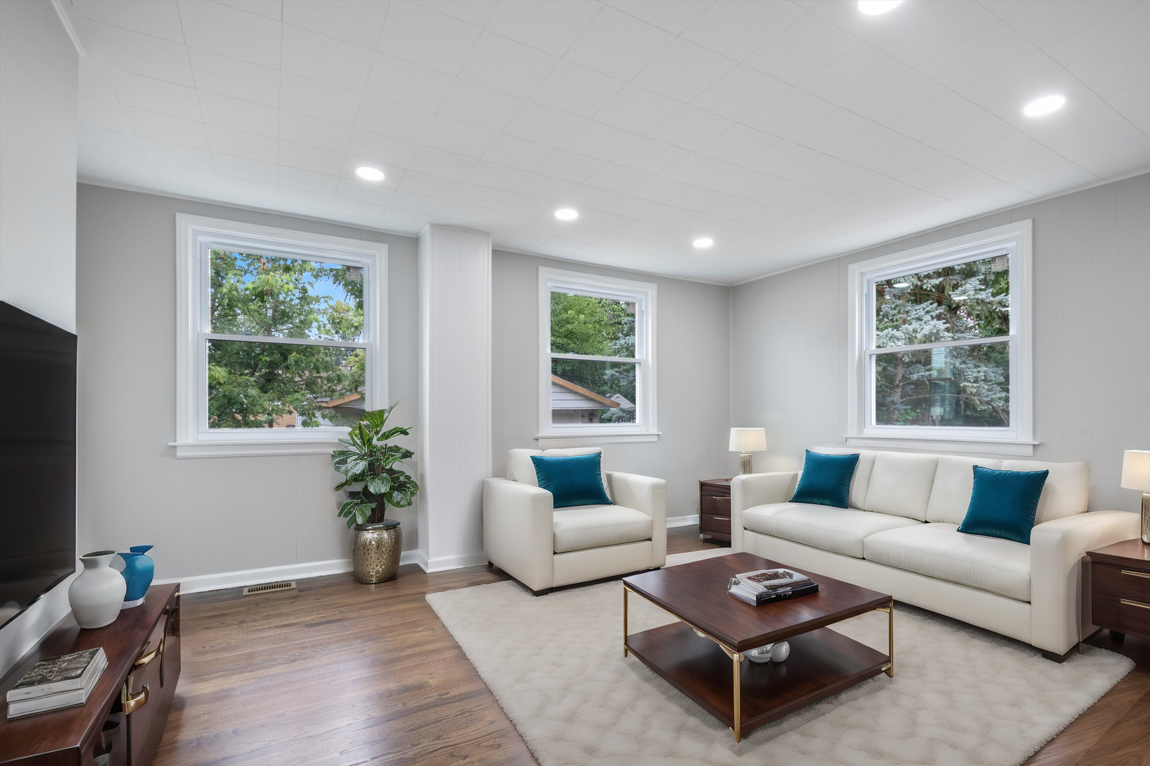 2513 5th Avenue North Riverside, IL 60546 - Photo 12 of 27 a living room with furniture and a flat screen tv