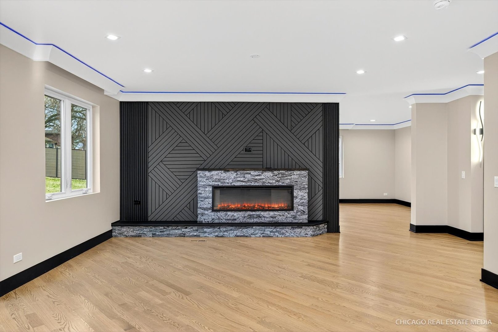 6090 Belmont Road Downers Grove, IL 60516 - Photo 15 of 75 a living room with furniture and a fireplace