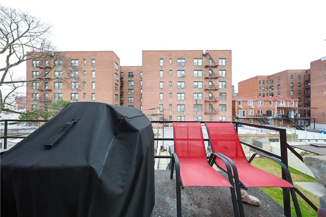 a view of a chairs and table in the terrace