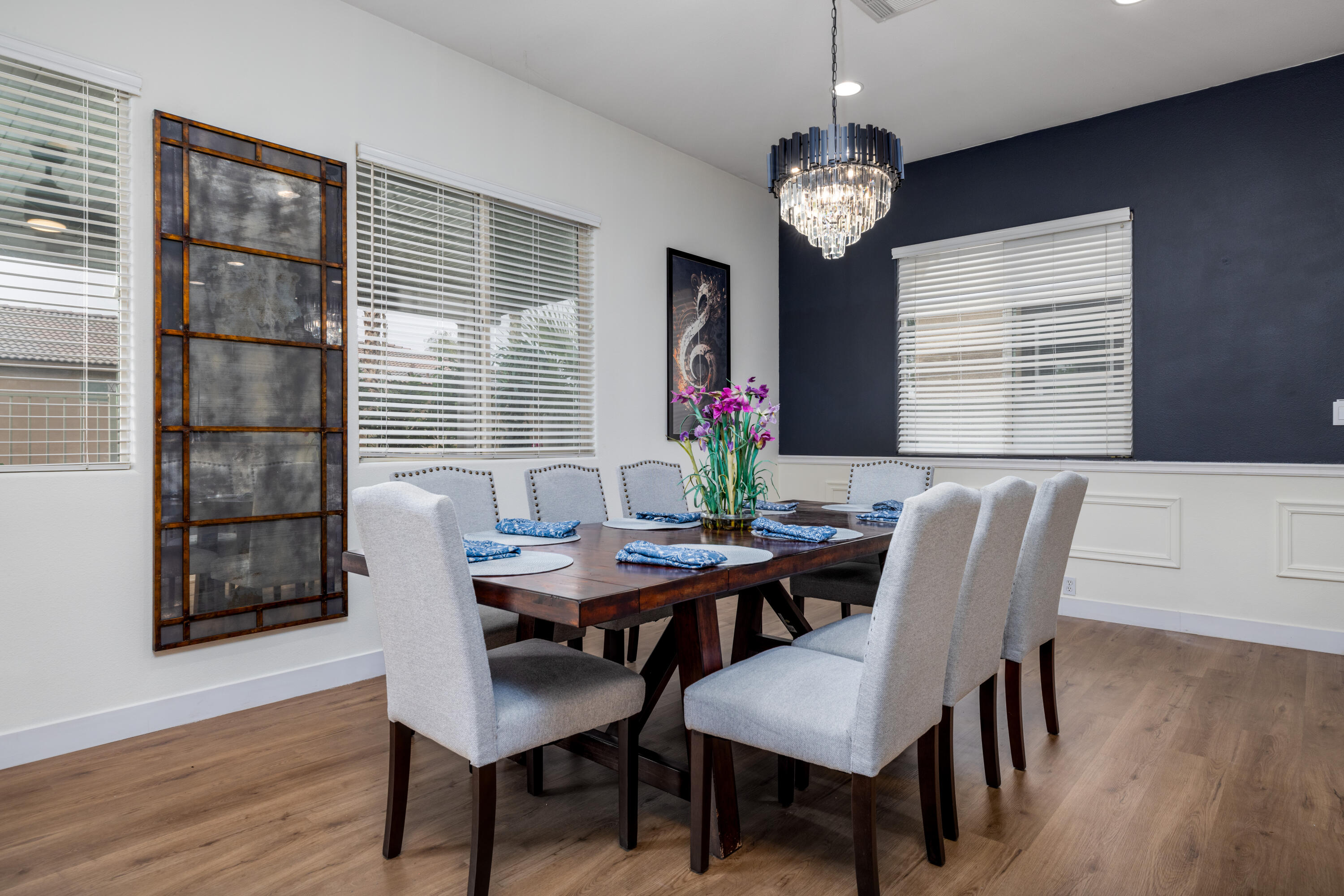 49527 Wayne Street Indio, CA 92201 - Photo 64 of 147 a view of a dining room with furniture window and wooden floor