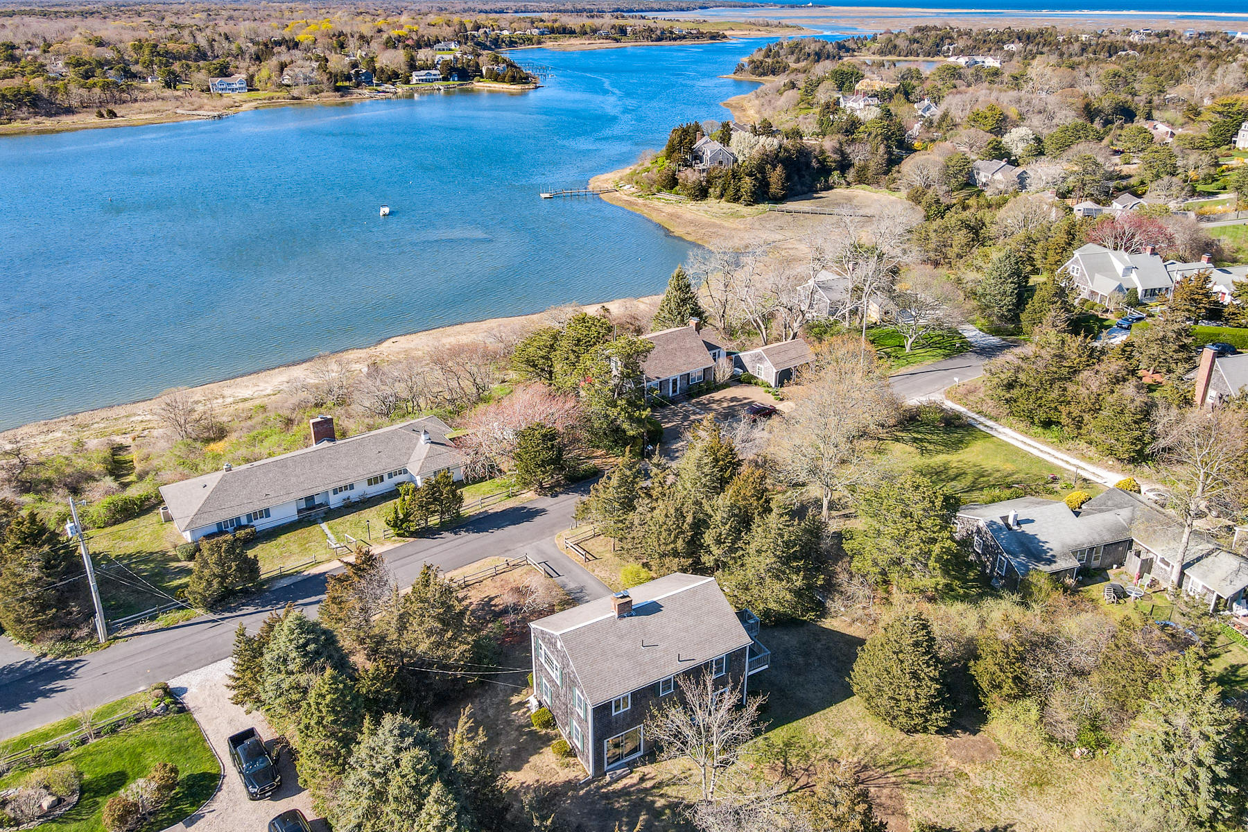 22 Ruggles Road Orleans, MA 02653 - Photo 34 of 38 an aerial view of residential houses with outdoor space