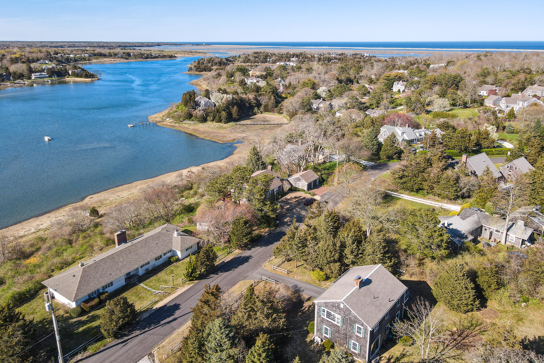 22 Ruggles Road Orleans, MA 02653 - Photo 6 of 38 an aerial view of a house with a yard