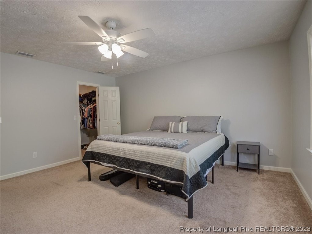 433 Wapiti Drive Spring Lake, NC 28390 - Photo 20 of 31 a bedroom with a bed and a chandelier