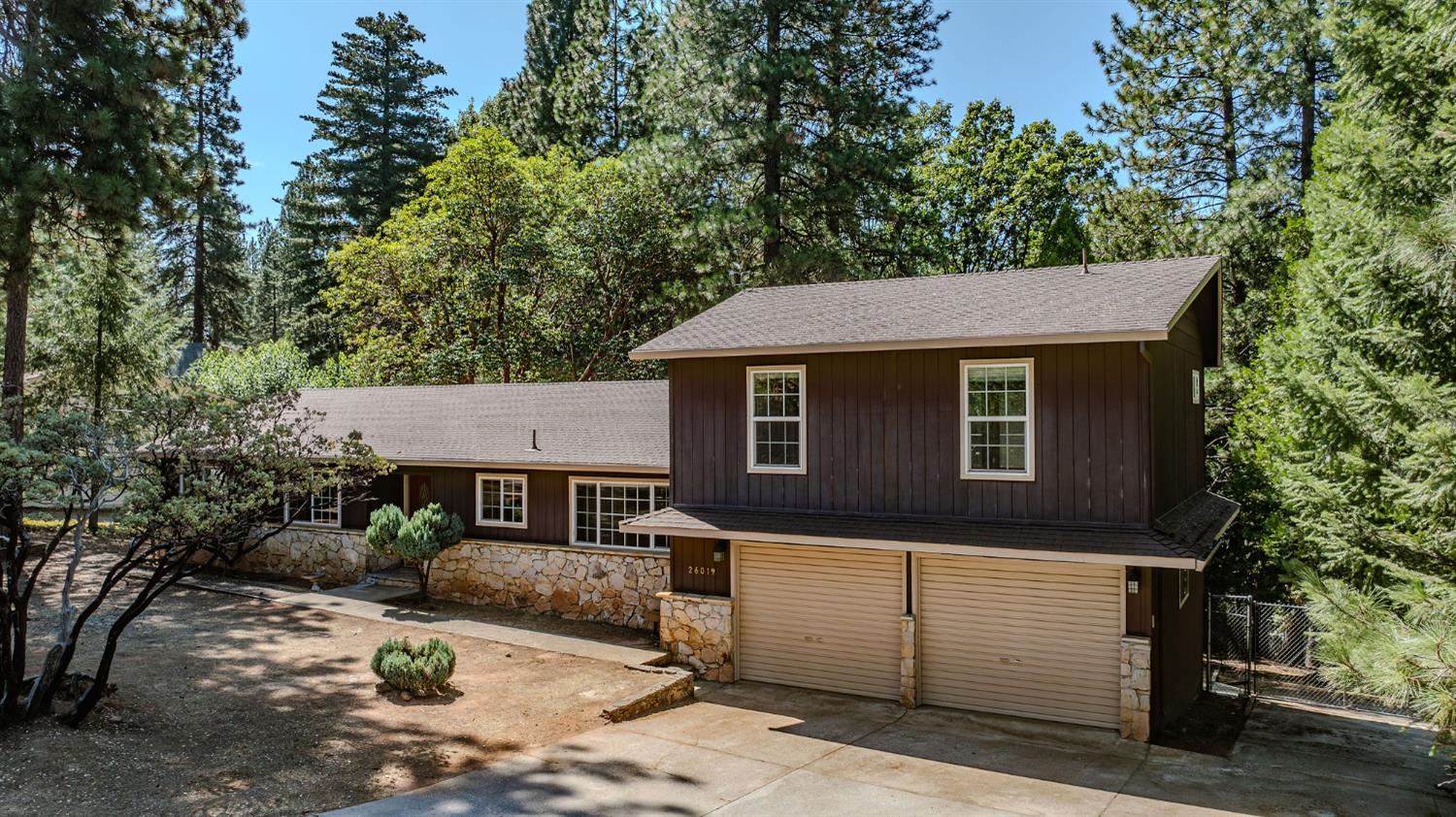 26019 Ridge Drive Pioneer, CA 95666 - Photo 69 of 75 a front view of a house with a tree