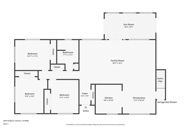 $385,000 | 26019 Ridge Drive, Pioneer, CA 95666