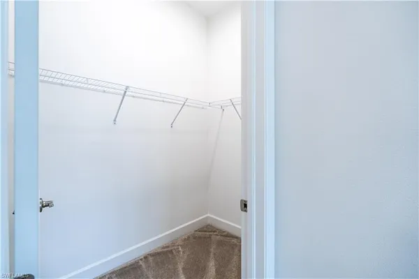 a view of storage and utility room with racks on the wall