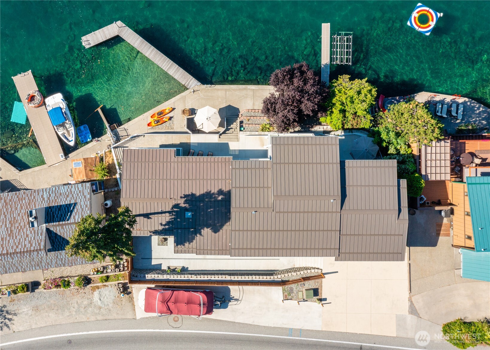 665 Manson Boulevard Manson, WA 98831 - Photo 33 of 39 an aerial view of a house