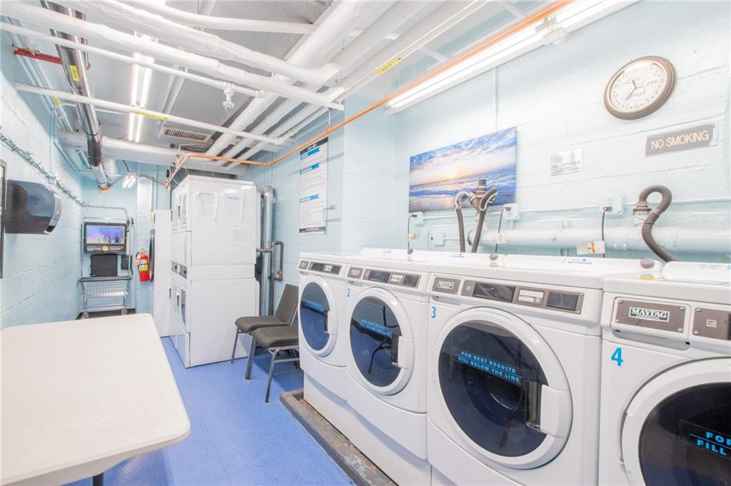 7259 Shore Road, Unit 6G Brooklyn, NY 11209 - Photo 21 of 30 a utility room with dryer and washer