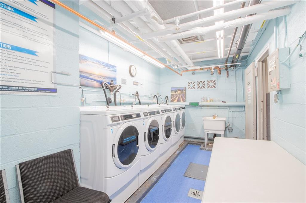 7259 Shore Road, Unit 6G Brooklyn, NY 11209 - Photo 22 of 30 a utility room with dryer and washer