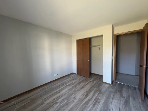 a view of a room with a chandelier