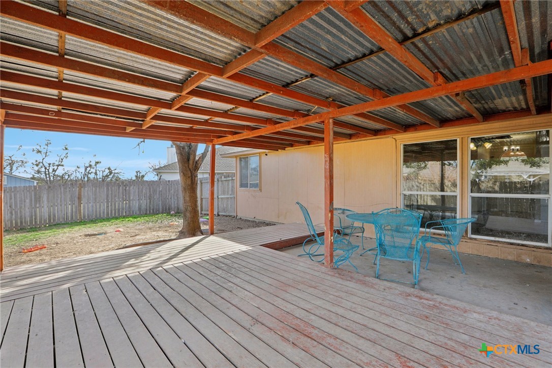7114 Pappus Court Temple, TX 76502 - Photo 24 of 28 a view of a patio with wooden floor