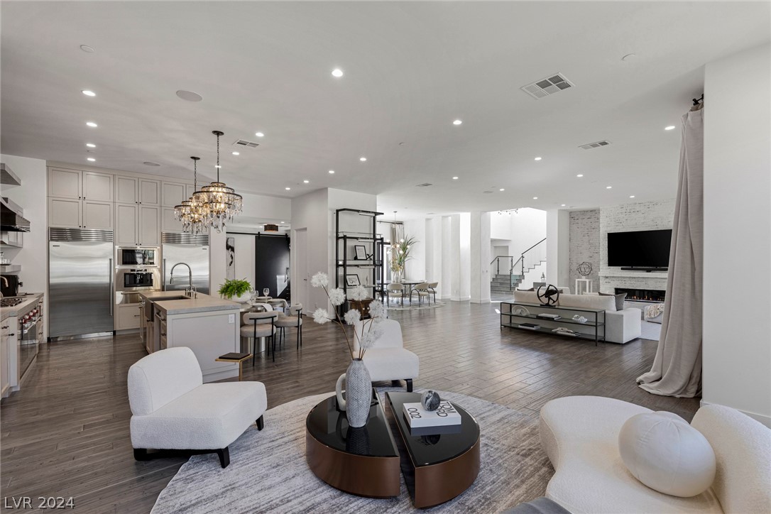 20 Lookout Ridge Drive Las Vegas, NV 89135 - Photo 20 of 55 Open Concept Kitchen/ Family/ Living Room