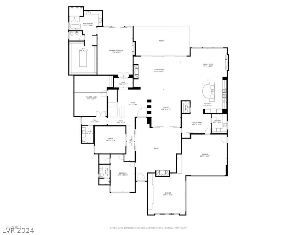 20 Lookout Ridge Drive Las Vegas, NV 89135 - Photo 54 of 55 First Level - Schematic Floor Plan