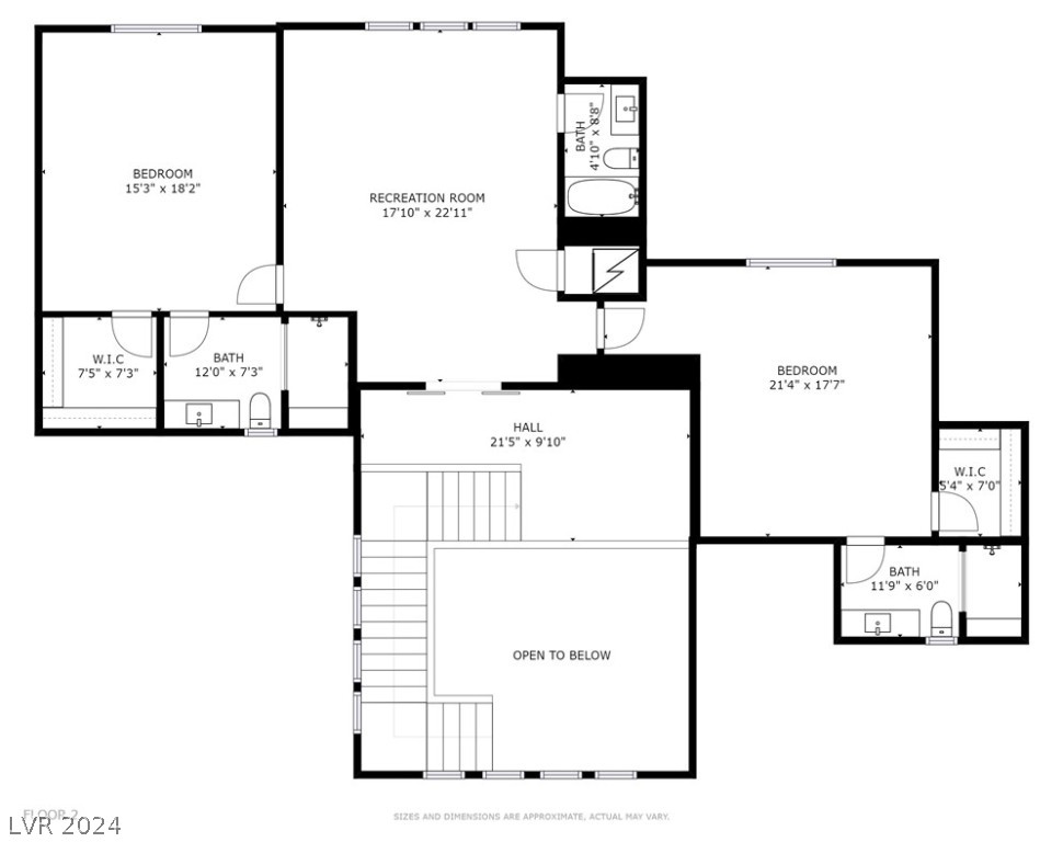 20 Lookout Ridge Drive Las Vegas, NV 89135 - Photo 55 of 55 Second Level - Schematic Floor Plan
