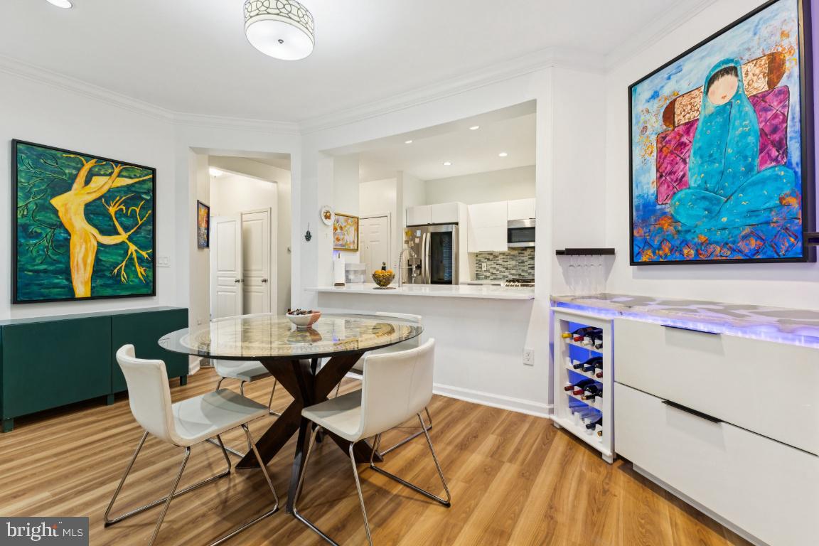 12000 Market Street, Unit 151 Reston, VA 20190 - Photo 10 of 58 Dining & Buffet cabinet with built-in wine cooler