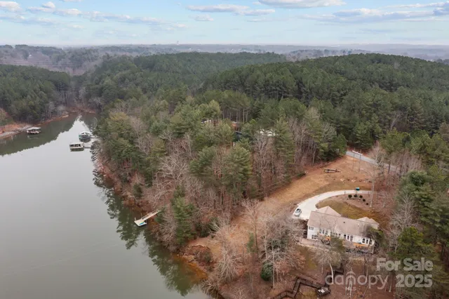 a view of a town with mountains in the background