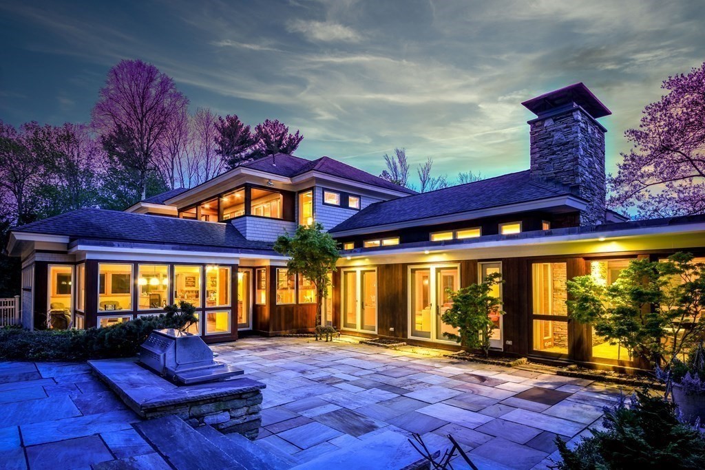 130 Farm Street Dover, MA 02030 - Photo 38 of 39 a view of swimming pool with sitting area