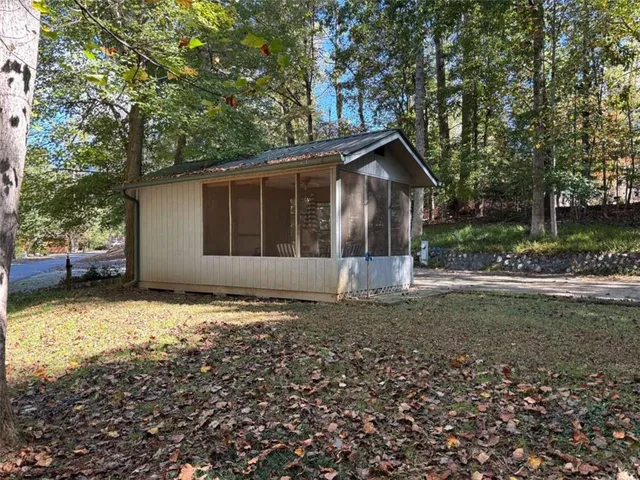 a view of a house with a outdoor space
