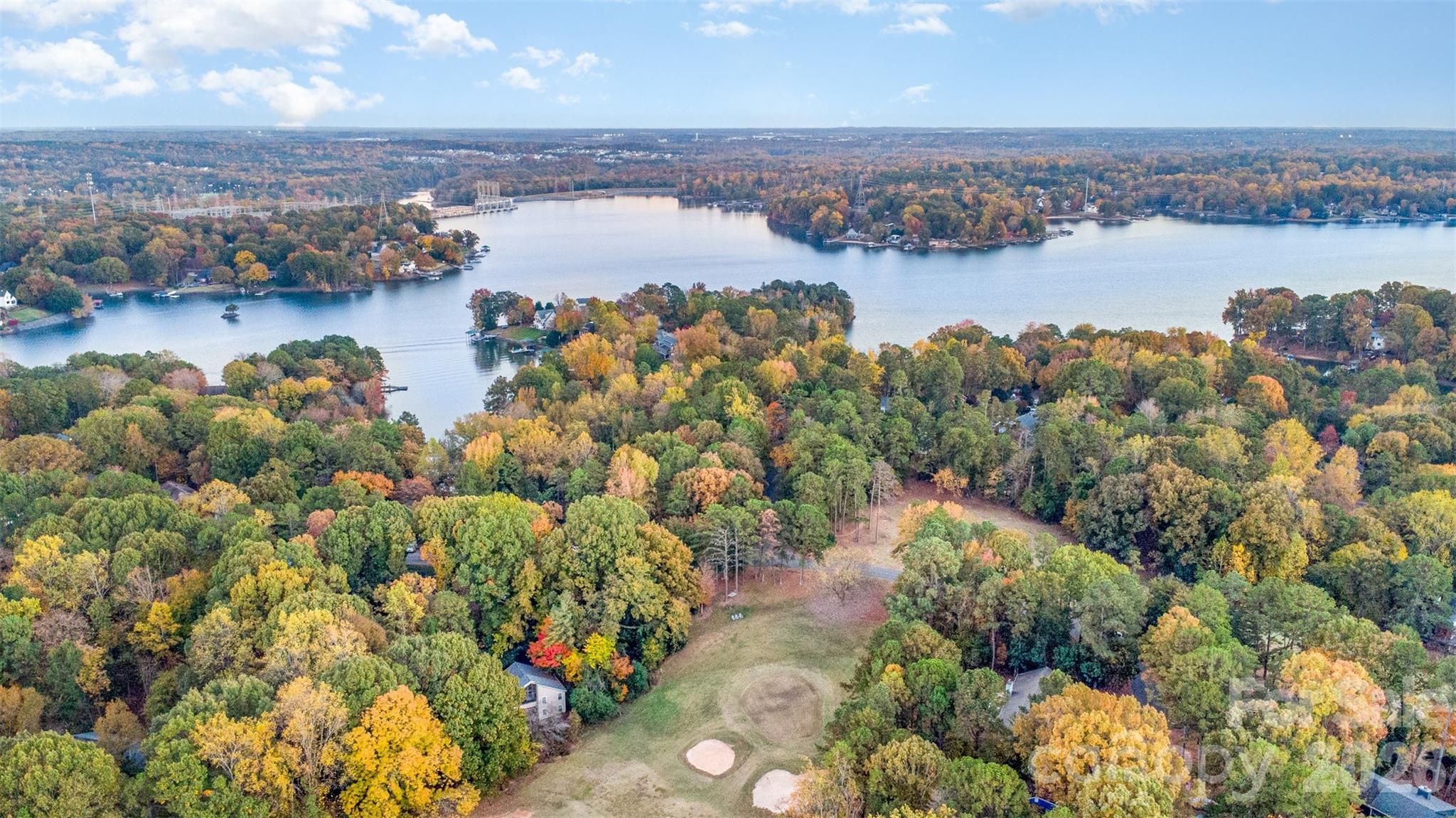 1184 Molokai Drive Fort Mill, SC 29708 - Photo 32 of 35 an aerial view of a city with lake view