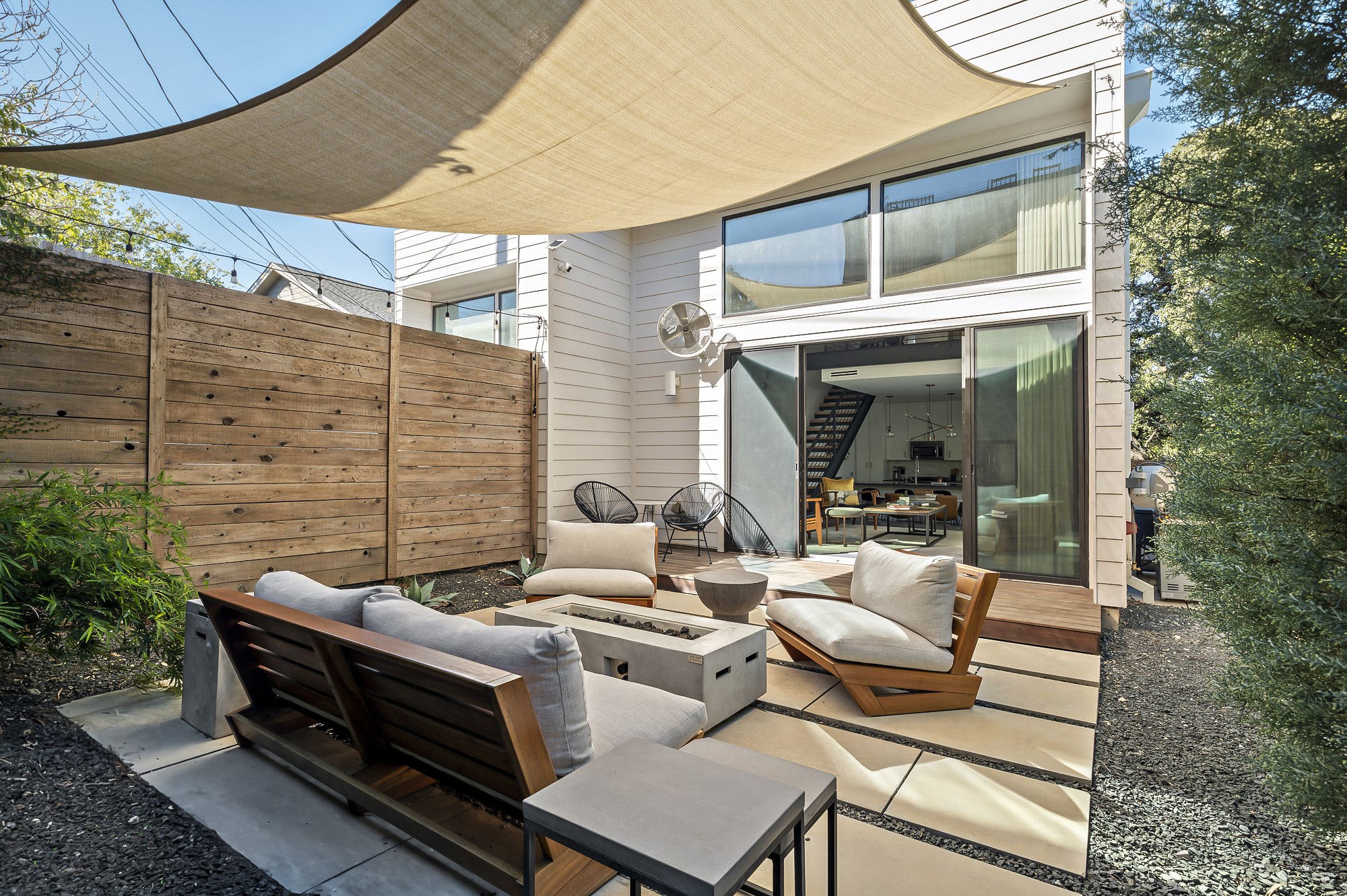 2411 Euclid Avenue, Unit A Austin, TX 78704 - Photo 37 of 40 Outdoor living space offering rare privacy in the heart of the city