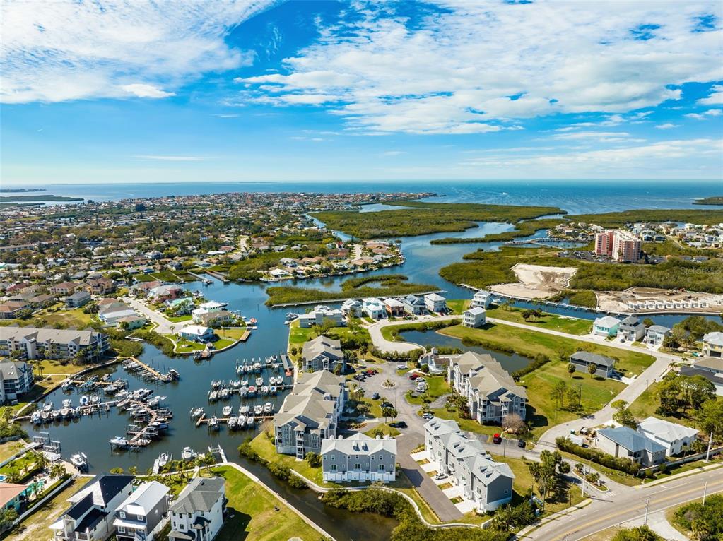 5730 Biscayne Court, Unit 6 New Port Richey, FL 34652 - Photo 54 of 55 an aerial view of residential houses with outdoor space