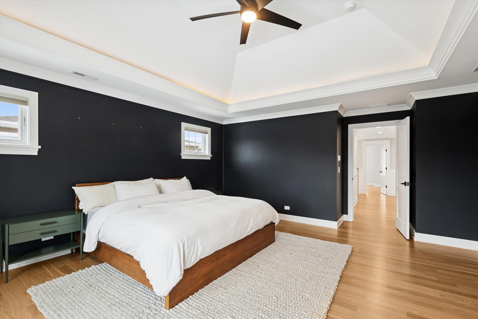 548 South Fairview Avenue Elmhurst, IL 60126 - Photo 19 of 44 a bedroom with a bed and wooden floor