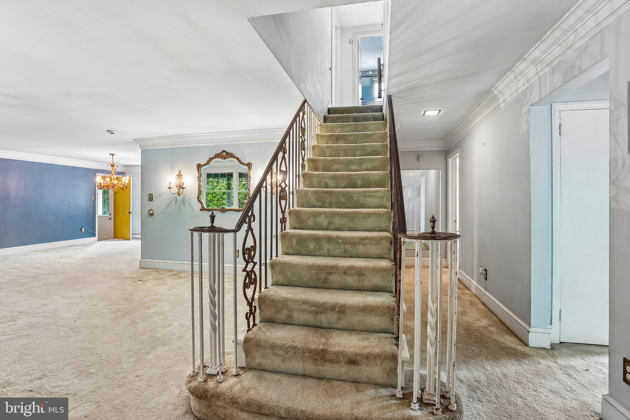 1020 Church Road Wyncote, PA 19095 - Photo 9 of 49 .. the staircase leads to two bedrooms and a bath.