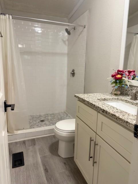 26 Skyland Drive West Locust Grove, GA 30248 - Photo 14 of 29 a bathroom with a granite countertop sink toilet and shower