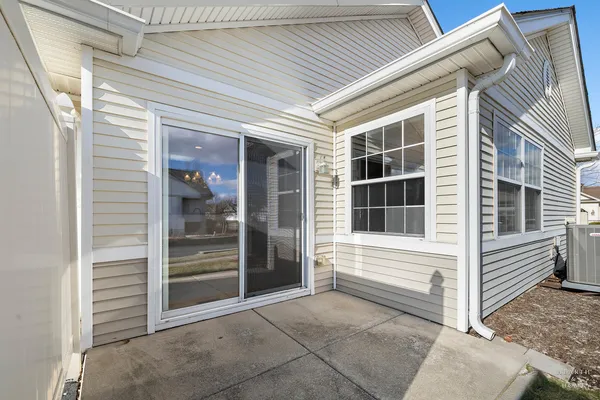 a view of front door of house