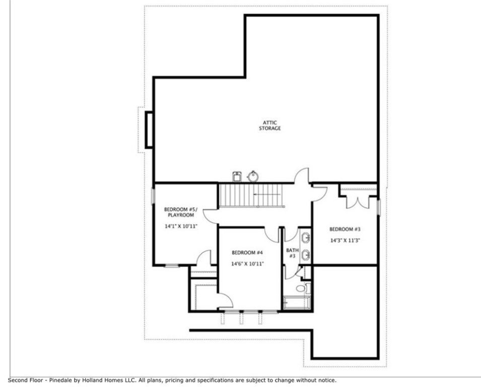 1231 Ruth Way Auburn, AL 36830 - Photo 28 of 28 Holland Homes Floor Plan