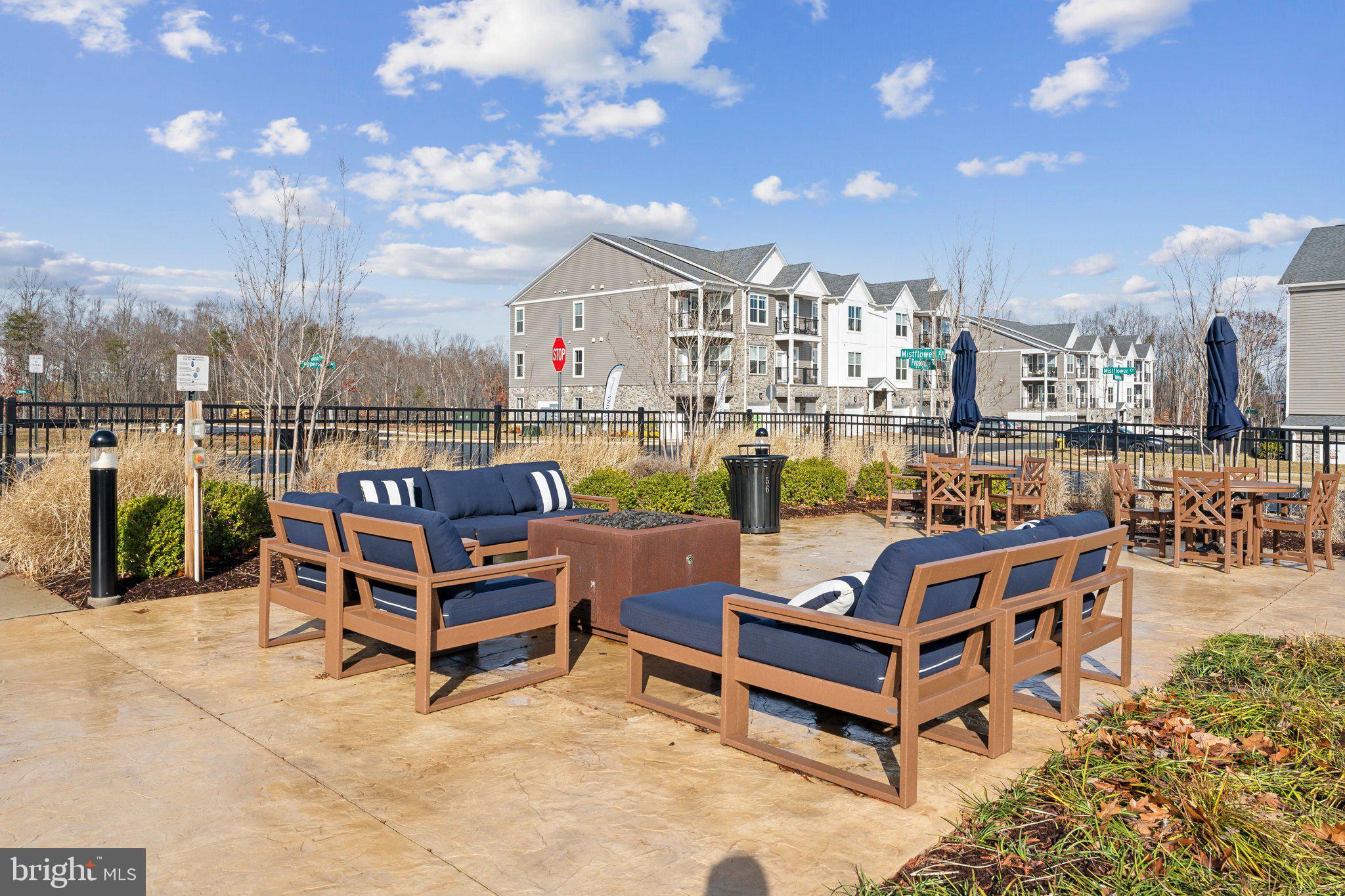 82 Valerian Loop, Unit 2 Stafford, VA 22554 - Photo 54 of 55 a view of a terrace with seating area and roof