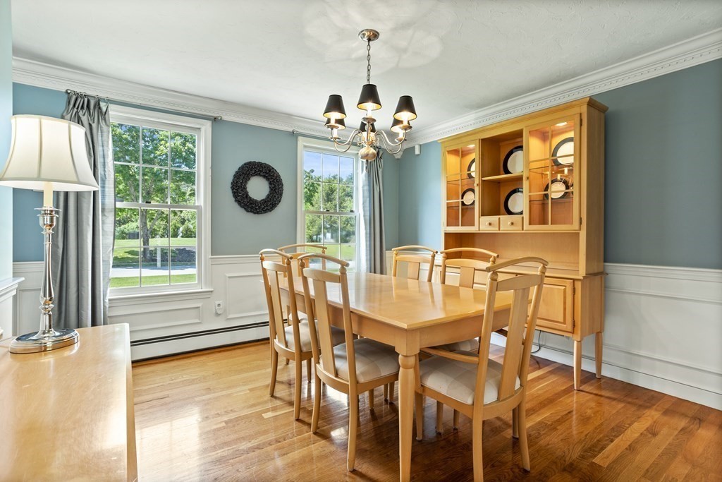 24 Devincent Drive Stow, MA 01775 - Photo 14 of 39 a view of a dining room with furniture and a large window
