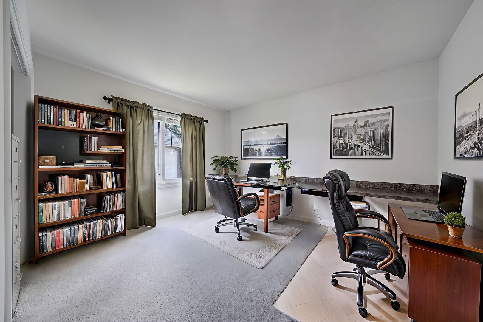 801 West Veterans Parkway Addison, IL 60101 - Photo 30 of 42 a view of a workspace with furniture and a bookshelf