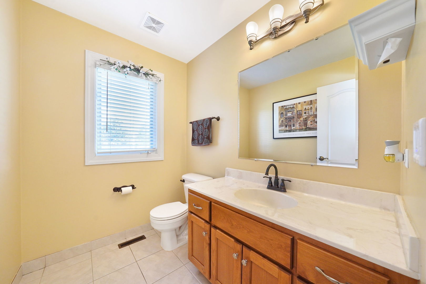 801 West Veterans Parkway Addison, IL 60101 - Photo 9 of 42 a bathroom with a sink a toilet and mirror