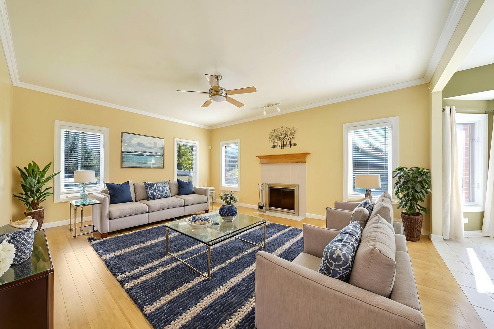 801 West Veterans Parkway Addison, IL 60101 - Photo 10 of 42 a living room with furniture and a fireplace