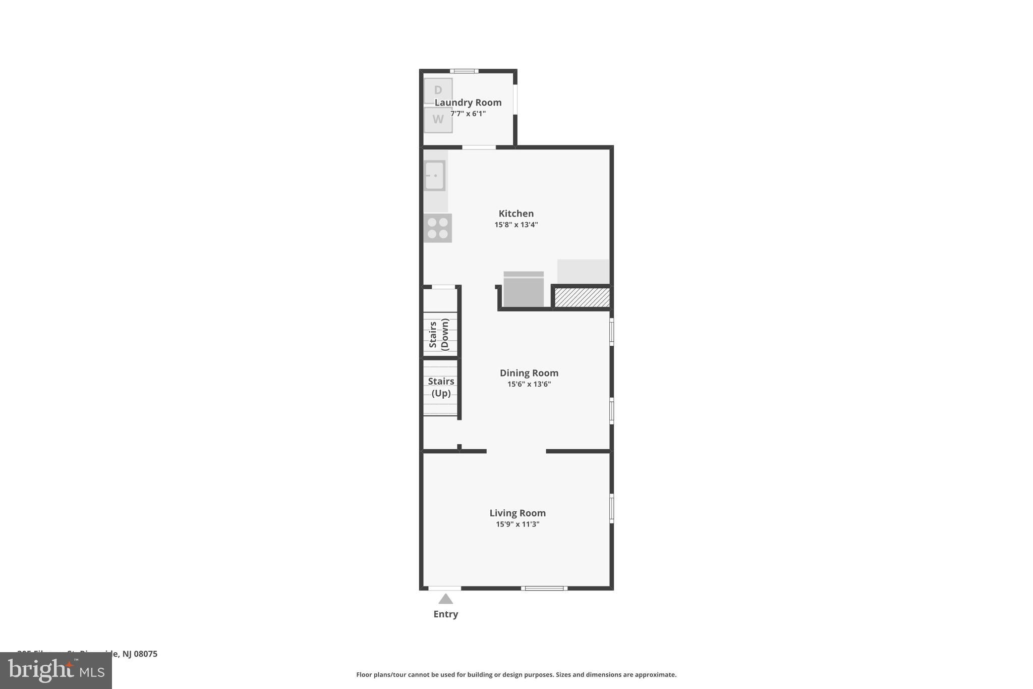 305 Filmore Street Riverside, NJ 08075 - Photo 30 of 32 a picture of a floor plan