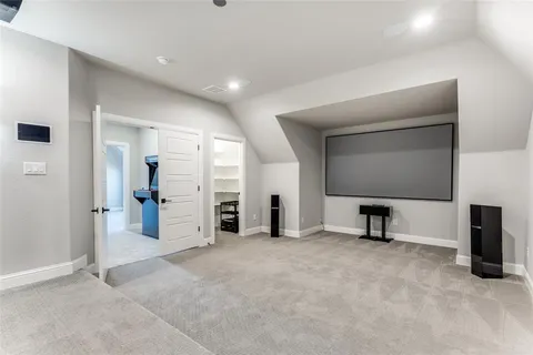 a view of a livingroom with bathroom