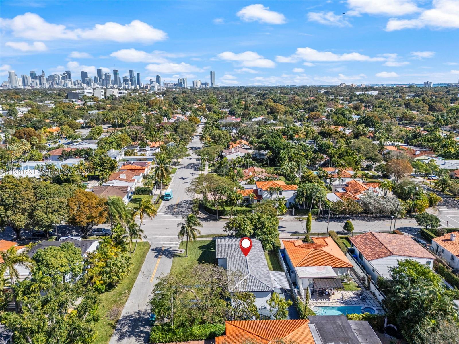 2500 Southwest 23rd Terrace Miami, FL 33145 - Photo 36 of 36 an aerial view of a houses with a yard