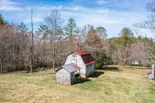 a garden view with a space