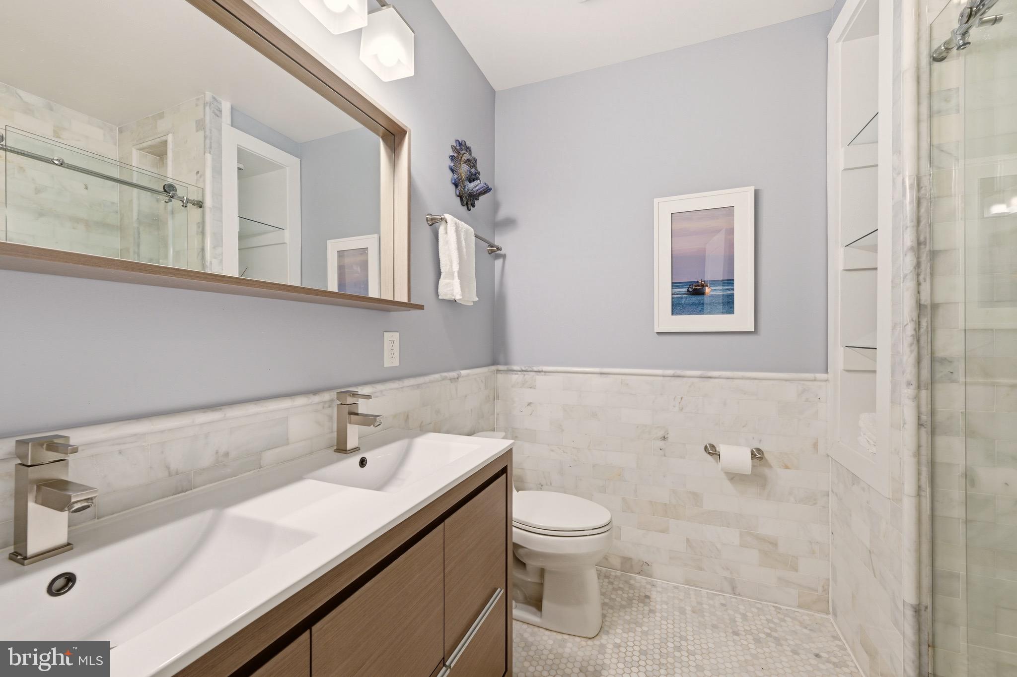 1705 Bay Street Southeast Washington, DC 20003 - Photo 16 of 29 a bathroom with a sink and a toilet