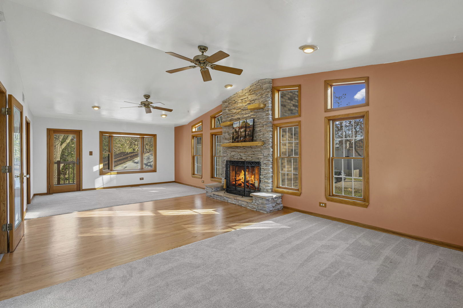 1323 South Roselle Road Schaumburg, IL 60193 - Photo 34 of 51 a view of an empty room with window and fire place