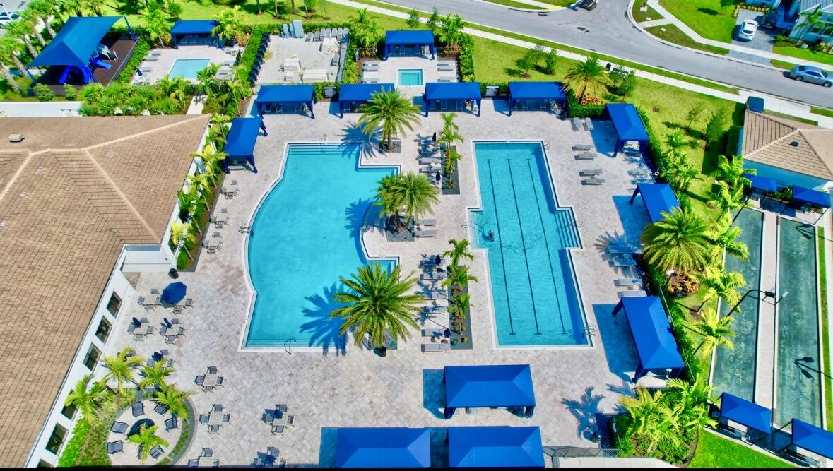 7879 Monarch Court Delray Beach, FL 33446 - Photo 72 of 74 an aerial view of residential house with outdoor space and swimming pool