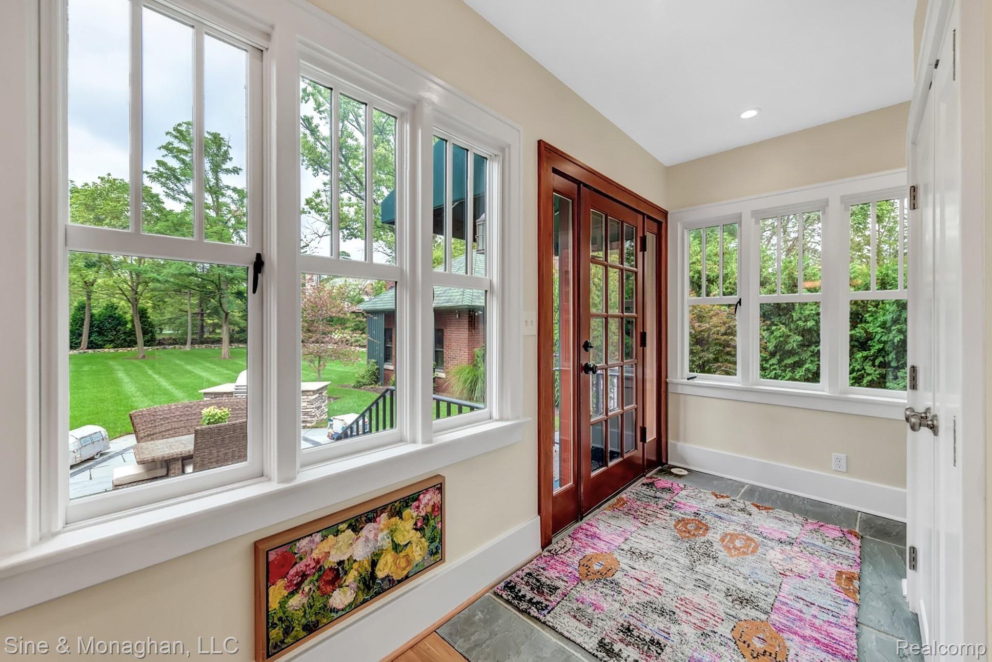 1158 West Maple Road Birmingham, MI 48009 - Photo 28 of 77 Rear mud room/drop zone space with slate floor