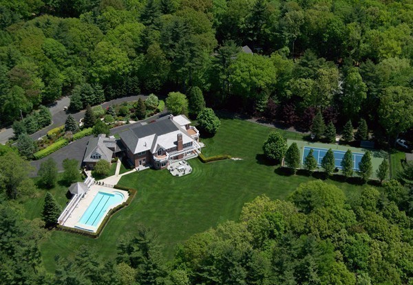 70 Black Oak Road Weston, MA 02493 - Photo 23 of 23 an aerial view of a house with a yard