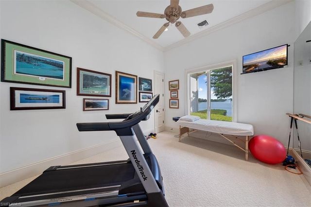 a room with furniture