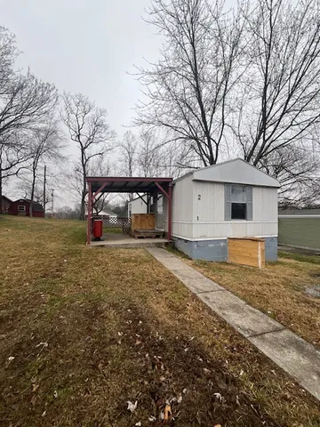 a house view with a garden space
