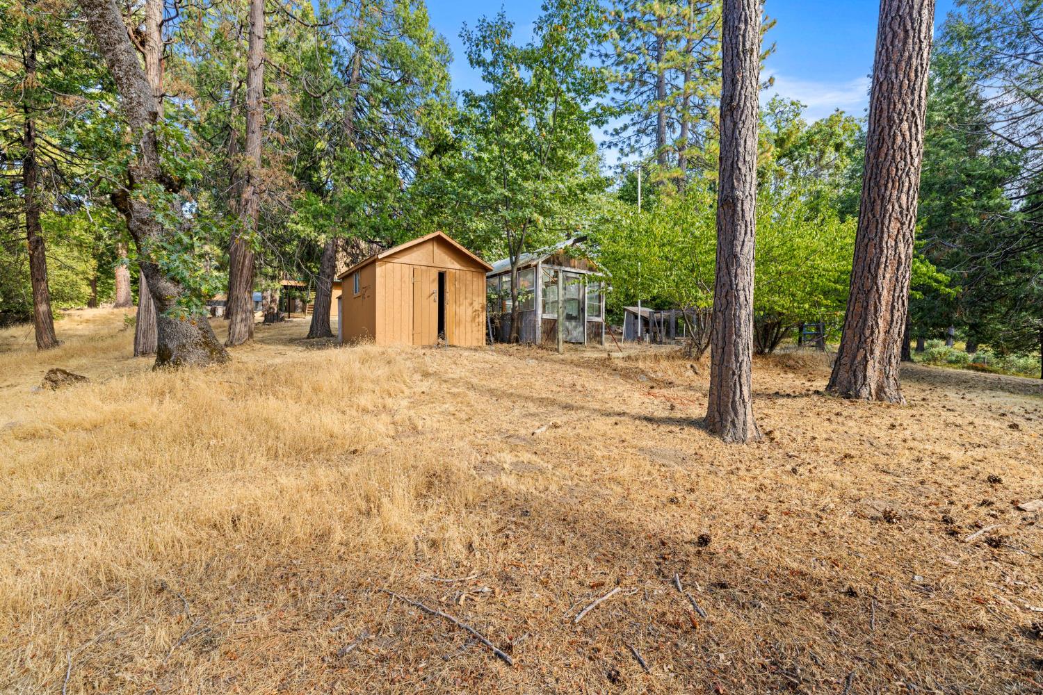 8061 Happy Valley Road Somerset, CA 95684 - Photo 43 of 66 a white house that has a tree in front of it