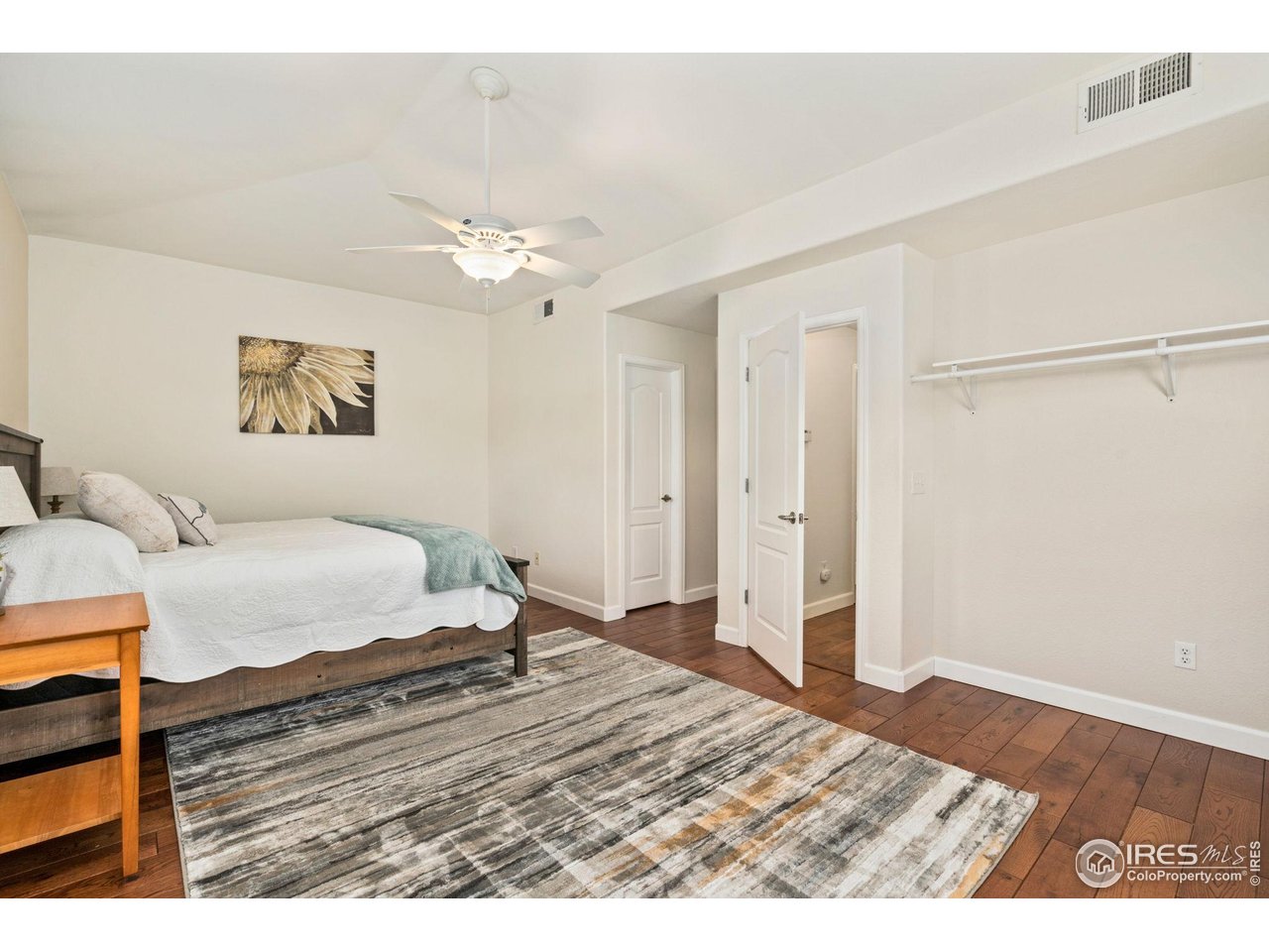5014 Brookfield Drive, Unit B Fort Collins, CO 80528 - Photo 10 of 18 Wood flooring throughout. Walk-in closet!