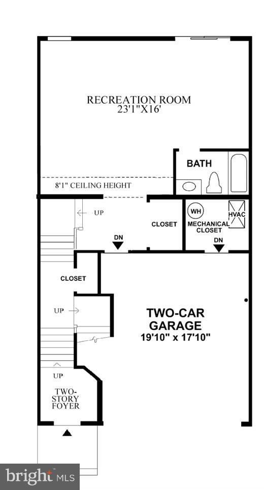 42638 Lancaster Ridge Terrace Chantilly, VA 20152 - Photo 6 of 8 Bradbury Country Manor 1st Level Floor Plan